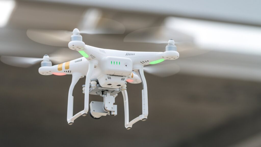 Drone em voo.